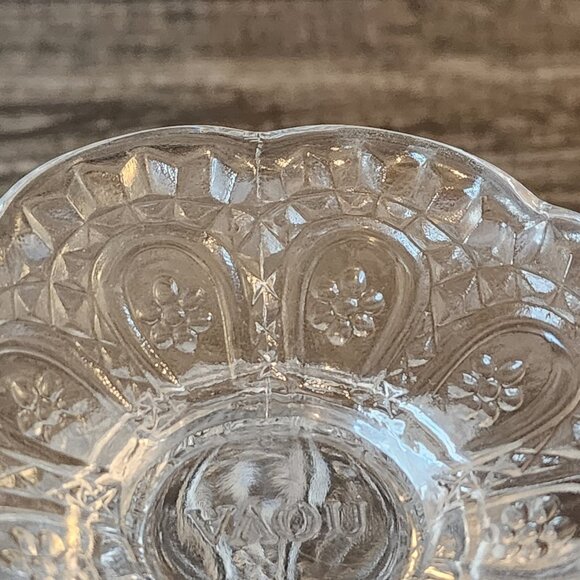 Vintage Avon Candler Holder Candy Dish Glass Footed - Picture 13 of 16